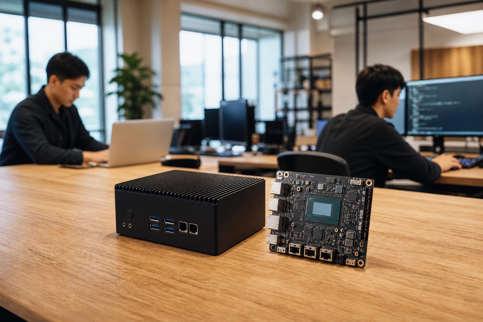 VERIS 端側 AI Box 小主機與工業級 SoC 小板